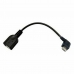 Cablu USB 2.0 A la USB B NANOCABLE CABLE USB 2.0 OTG ACODADO, TIPO MICRO B/M-A/H, NEGRO, 15 CM 15 cm Negru Tată/Mamă