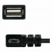 Cablu USB 2.0 A la USB B NANOCABLE CABLE USB 2.0 OTG ACODADO, TIPO MICRO B/M-A/H, NEGRO, 15 CM 15 cm Negru Tată/Mamă