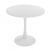 Table Ronde Blanc Métal Bois MDF (80 x 73 x 80 cm)