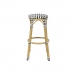 Stool Home ESPRIT Bicoloured Metal synthetic rattan 39,5 x 39,5 x 74,5 cm