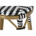 Stool Home ESPRIT Bicoloured Metal synthetic rattan 39,5 x 39,5 x 74,5 cm