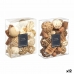 Decorative Potpourri Wit Bruin 16 x 21 x 7 cm (12 Stuks)