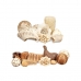 Decorative Potpourri Wit Bruin 16 x 21 x 7 cm (12 Stuks)