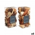 Decorative Potpourri Balts Brūns Sarkans 14 x 30,5 x 14 cm (6 gb.)