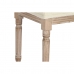 Banqueta Home ESPRIT Blanco Natural Poliéster Madera de caucho 100 x 38 x 43 cm