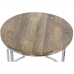 Set di 3 tavoli Home ESPRIT Marrone Argentato Naturale Acciaio Legno di mango 49,5 x 49,5 x 62 cm