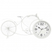 Orologio da Tavolo Bicicletta Bianco Metallo 95 x 50 x 12 cm