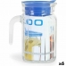 Carafe avec Couvercle et Doseur Borgonovo Igloo Carré Bleu 600 ml (6 Unités)