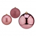 Bolas de Natal Ø 10 cm 6 Unidades Cor de Rosa PVC