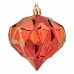 Kerstballen Diamant Ø 8 cm 6 Stuks Rood Plastic