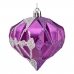 Bolas de Natal Diamante Ø 8 cm 6 Unidades Roxo Prateado Plástico