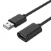 USB Cable Unitek Y-C450GBK Male Plug/Socket Black 2 m