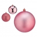 Bolas de Natal Ø 12 cm 6 Unidades Cor de Rosa Plástico