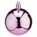 Christmas Baubles Ø 6 cm 24 Units Pink Plastic