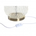 Bordlampe Home ESPRIT Hvid Beige Metal Krystal 38 x 38 x 54 cm (2 enheder)