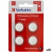 Baterijas Verbatim CR2032  4 Daudzums 20 gb. 3V