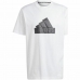 Heren-T-Shirt met Korte Mouwen Adidas FI BOS T IN1623 Wit