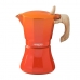 Cafetière Italienne Oroley Petra 9 Tasses Orange Aluminium