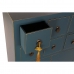 Cómoda DKD Home Decor Azul Dourado Abeto Madeira MDF Oriental 63 x 27 x 101 cm 63 x 27 x 100 cm