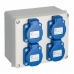 Socket box Solera 817-42p Veekindel 16,5 x 13,5 x 7 cm 250 V 16 A IP54