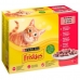 Jídlo pro kočku Purina Friskies Mix Kuře Telecí maso Jehněčí maso Kachna 12 x 85 g