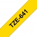Gelamineerde Tape voor Labelmakers Brother TZE-641 Geel Zwart Zwart/Geel 18mm