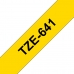 Laminated Tape for Labelling Machines Brother TZE-641 Yellow Black Black/Yellow 18mm