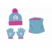 Gorro, Luvas e Gola Frozen Memories Azul