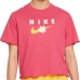 Barn T-shirt med kortärm ENERGY BOXY FRILLY Nike DO1351 666  Rosa