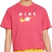 Barne Kortermet T-skjorte ENERGY BOXY FRILLY Nike DO1351 666  Rosa