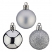 Christmas Baubles Ø 4 cm Silver PVC 12 x 8 x 8 cm 8 x 8 x 12 cm