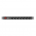 Förgreningslist 7 Tomas med Brytare Lanberg PDU-07F-0200-IEC-BK 2500 W 220-250 V 10 A