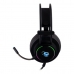 Gaming headset med mikrofon CoolBox DeepLighting Sort