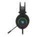 Gaming headset med mikrofon CoolBox DeepLighting Sort