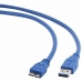 Καλώδιο USB 3.0 A σε Micro USB B GEMBIRD CCP-MUSB3-AMBM-0.5 (0,5 m) Μπλε 50 cm
