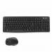 Tastatură și Mouse CoolBox COO-KTR-02W Qwerty Spaniolă Fără Fir Negru Spaniolă QWERTY
