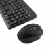 clavier et souris CoolBox COO-KTR-02W Espagnol Qwerty Sans fil Noir Espagnol QWERTY