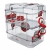 Cage Zolux Métal Plastique 41 x 40 x 27 cm 41 x 27 x 40,5 cm Rouge (1 Pièce)