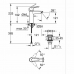 Mischbatterie Grohe Start M Matte Hinterseite Metall