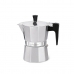 Italiaanse Koffiepot Feel Maestro MR-1666-3 Zwart Zilverkleurig Aluminium 150 ml 3 Koppar