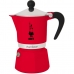 Cafetera Italiana Bialetti Rainbow Rojo Aluminio 60 ml