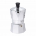 Italienische Kaffeemaschine Bialetti Moka Express Silberfarben Aluminium Metall 60 ml 1 Tasse