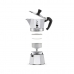 Итальянская Kофеварка Bialetti Moka Express Серебристый Алюминий Металл 60 ml 1 Чашка