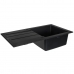 Einfachspülbecken Maidsinks 1D volcano 76 x 44 cm Schwarz