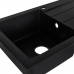 Einfachspülbecken Maidsinks 1D volcano 76 x 44 cm Schwarz