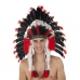 Haube My Other Me Indian chief Schwarz Rot