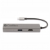 Hub USB CoolBox Hub miniDOCK4 USB-C Cinzento