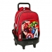 Mochila Escolar con Ruedas The Avengers Infinity Rojo Negro (33 x 45 x 22 cm)