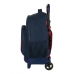 Mochila Escolar con Ruedas F.C. Barcelona Corporativa Azul Granate (33 x 45 x 22 cm)