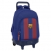 Mochila Escolar com Rodas F.C. Barcelona Vermelho Azul Marinho 33 X 45 X 22 cm